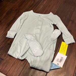 NWT Kickee Pants Onesie - Aloe